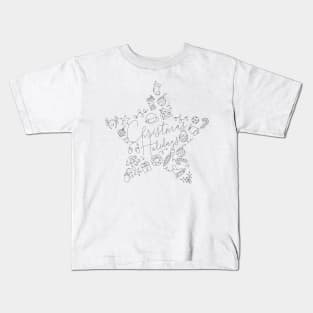 Christmas Holidays Star Kids T-Shirt